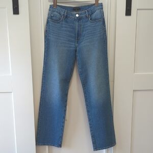 Ann Taylor Medium Blue Denim Straight Leg Jeans Size 2